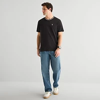 U.S. Polo Assn. Tipped Mens Crew Neck Short Sleeve Stretch Fabric T-Shirt