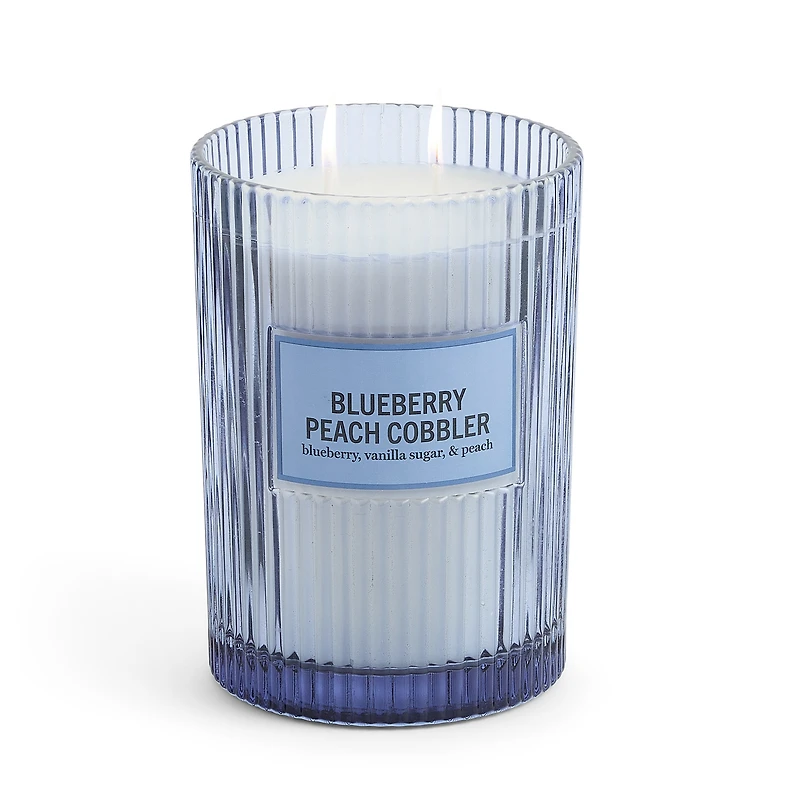 Martha Stewart 19oz Blueberry Peach Cobbler 2-Wick Scented Jar Candle