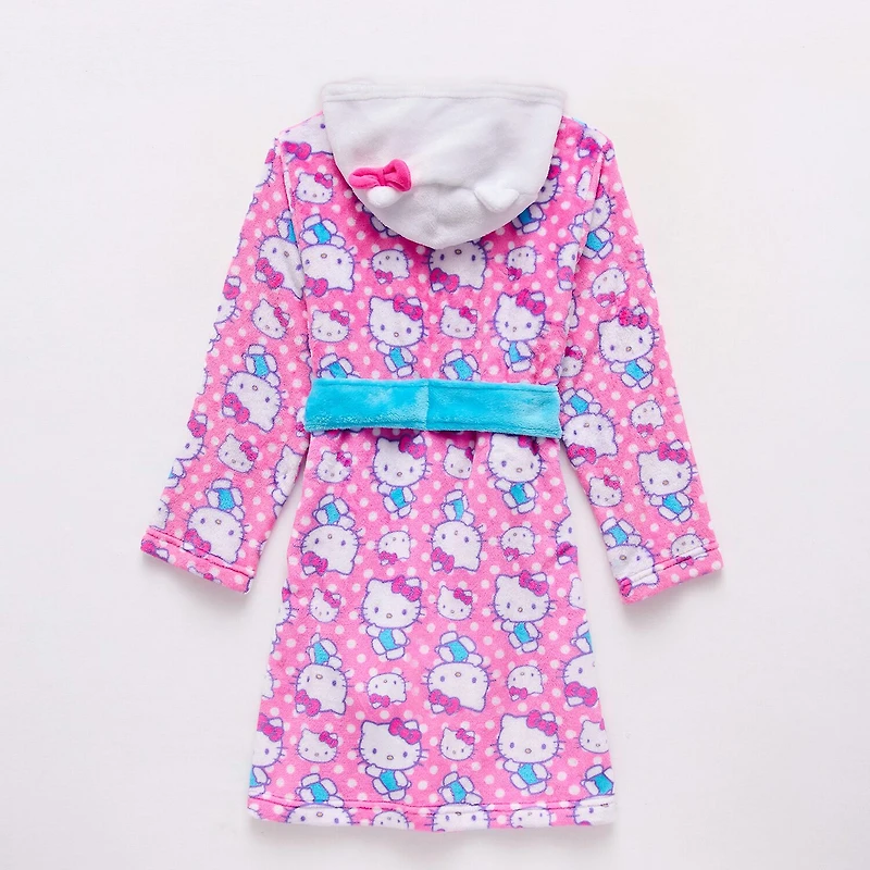 Girls Fleece Long Sleeve Knee Length Robe