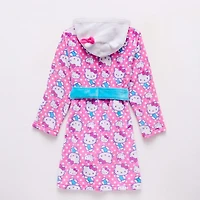 Girls Fleece Long Sleeve Knee Length Robe