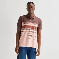 mutual weave Mens Regular Fit Short Sleeve Polo Shirt