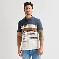 mutual weave Mens Regular Fit Short Sleeve Polo Shirt