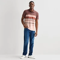 mutual weave Mens Regular Fit Short Sleeve Polo Shirt