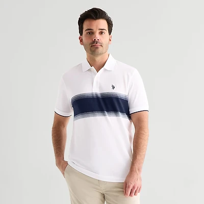 U.S. Polo Assn. Engineered Ombre Stripe Mens Classic Fit Short Sleeve Shirt