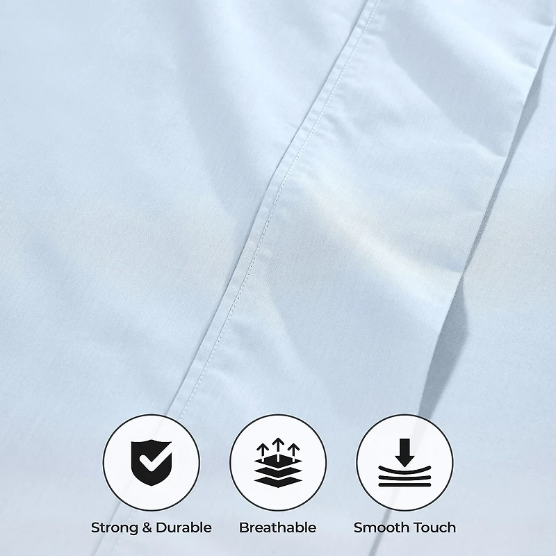SUPERIOR® Cotton Rich Blend Wrinkle Resistant 1000tc Deep Pocket Sheet Set