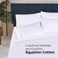 SUPERIOR® Egyptian Cotton Embroidered 1000tc Deep Pocket Sheet Set