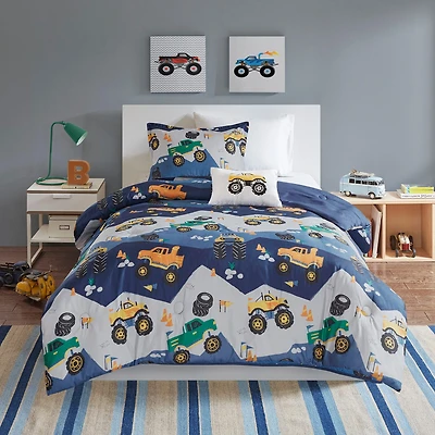 Intelligent Design Gavin Printed Comforter Set with decorative pillow