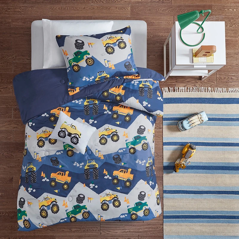 Intelligent Design Gavin Printed Comforter Set with decorative pillow