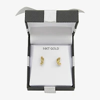 C-Hoop Womens 14K Gold 10mm Hoop Earrings