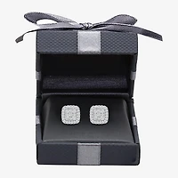 Tru Miracle (I / I1) 1/2 CT. T.W. Lab Grown White Diamond 10K Gold 9.3mm Cushion Stud Earrings
