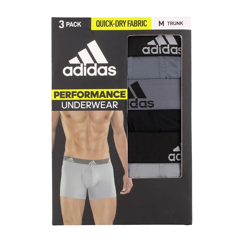 adidas Performance Mens 3 Pack Trunks 5152388a