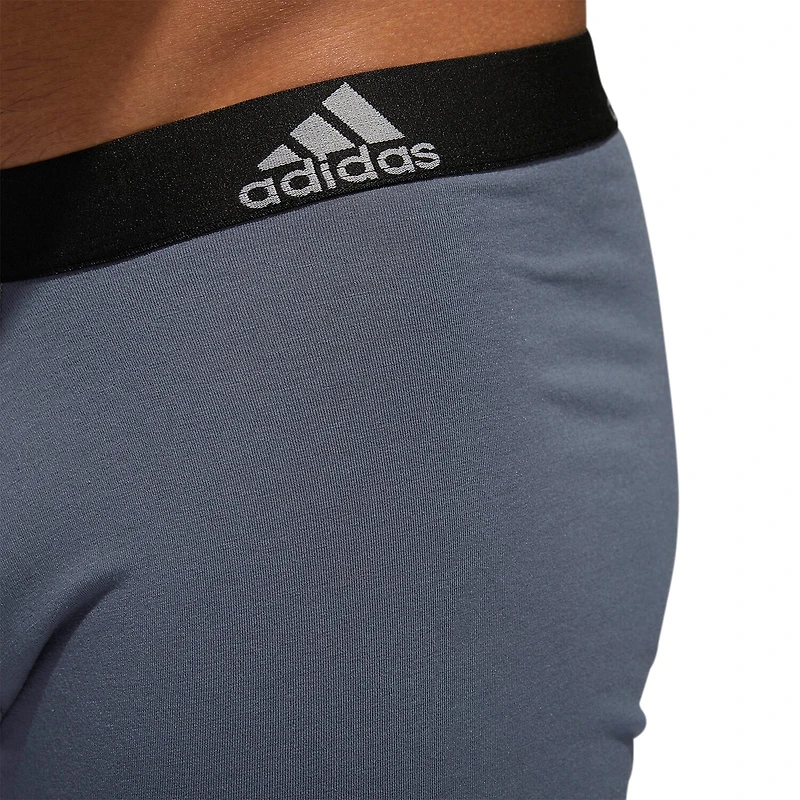 adidas Performance Cotton Mens 3 Pack Multi-Pack Comfort Waistband Stretch Fabric Trunks 5152382a