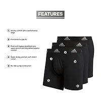 adidas Cotton Mens 3 Pack Boxer Briefs 5152359a