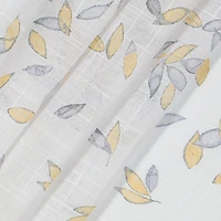 Fieldcrest Arden Floral Flutter Cotton Grommet Top Sheer Single Curtain Panel