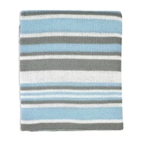 3 Stories Trading Company Baby Boys And Girls Striped Knit Blanket