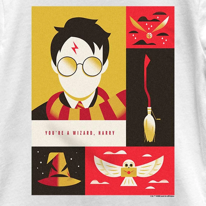 Little & Big Kid Girls Crew Neck Short Sleeve Regular Fit Harry Potter Graphic T-Shirt