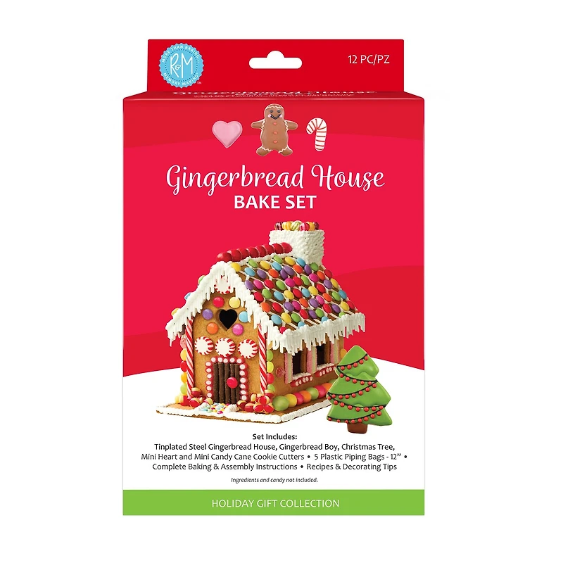 R&M International Llc Gingerbread House 12-pc. Bake Set