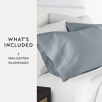 Casual Comfort Solid Cotton 300tc Pillowcase