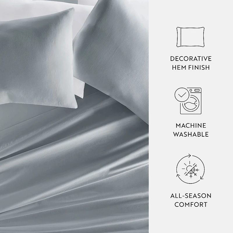 Casual Comfort Solid Cotton 300tc Pillowcase