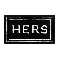 Mohawk Home Knitted His & Hers Bath Mat