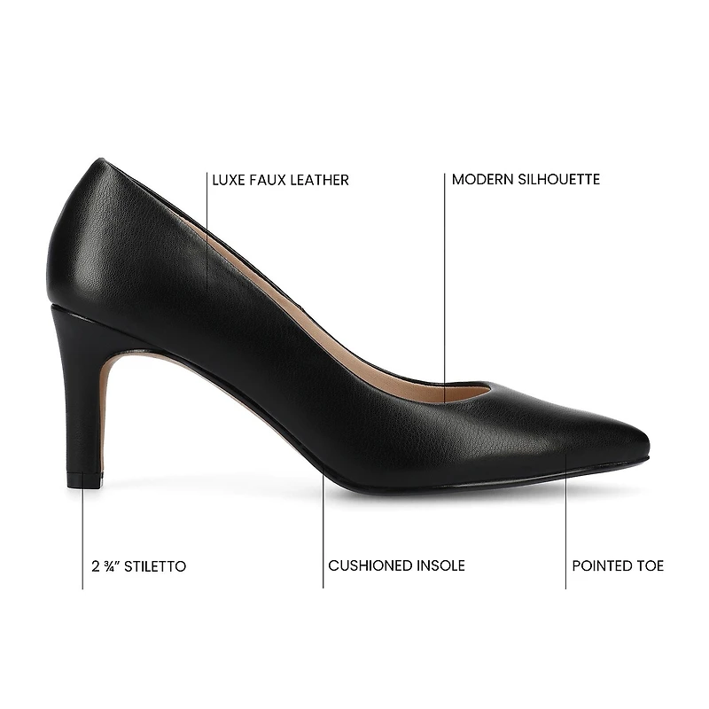 Journee Collection Scylee Womens Pointed Stiletto Heel Pumps