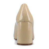 Journee Collection Seraphina Womens Round Block Heel Pumps
