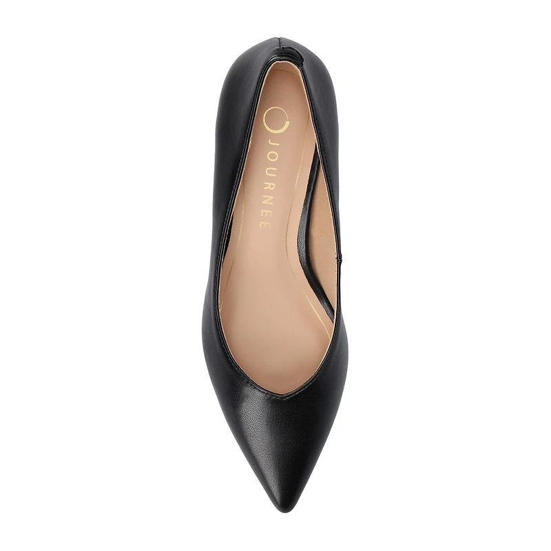 Journee Collection Pammie Womens Pointed Kitten Heel Pumps
