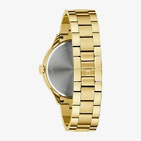 Bulova Mens Gold Tone Stainless Steel Bracelet Watch 97b227