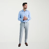 Haggar Smart Wash Mens Slim Fit Easy Care Long Sleeve Dress Shirt
