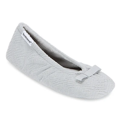 Isotoner Microterry Womens Ballerina Slippers