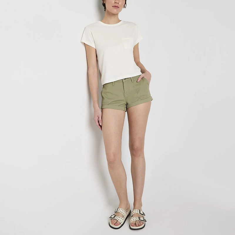 Arizona Juniors Womens Low Rise Juniors Shortie Short