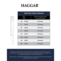 Haggar Leather 32mm Dress Mens Belt