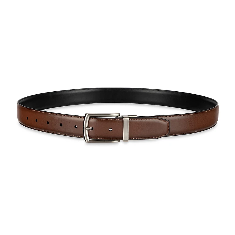 Haggar Leather 32mm Dress Mens Belt