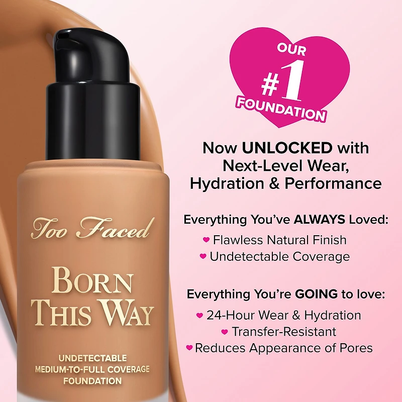 Too Faced Born This Way Undetectable Medium-To-Full Coverage Foundation