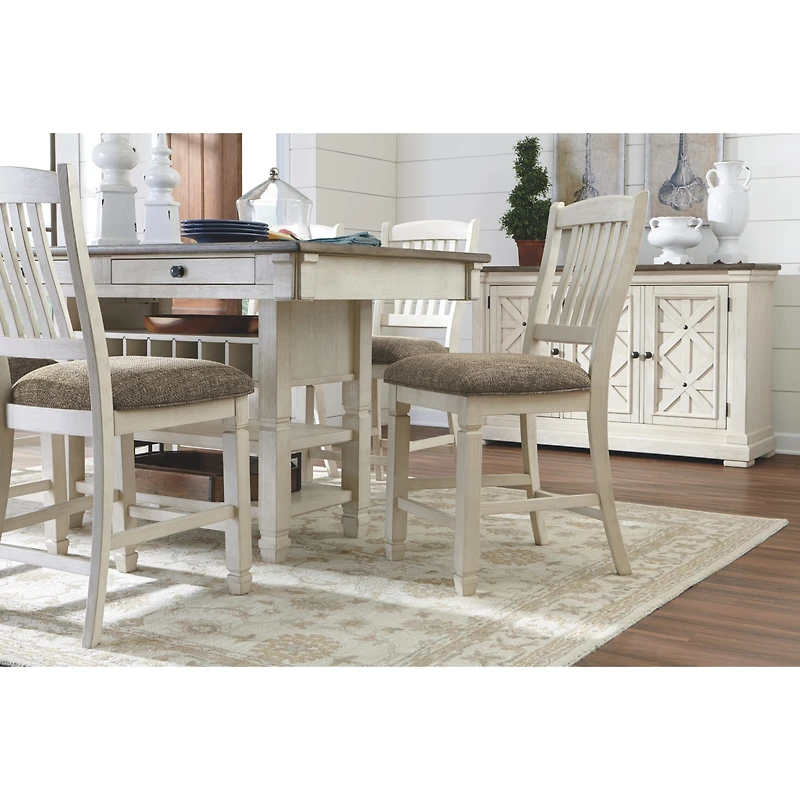 Signature Design by Ashley® Roanoke 5-Piece Counter Height Rectangular Dining