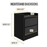 Adagio Bedroom Collection Nightstand
