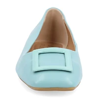 Journee Collection Zimia Womens Square Closed Toe Ballet Flats