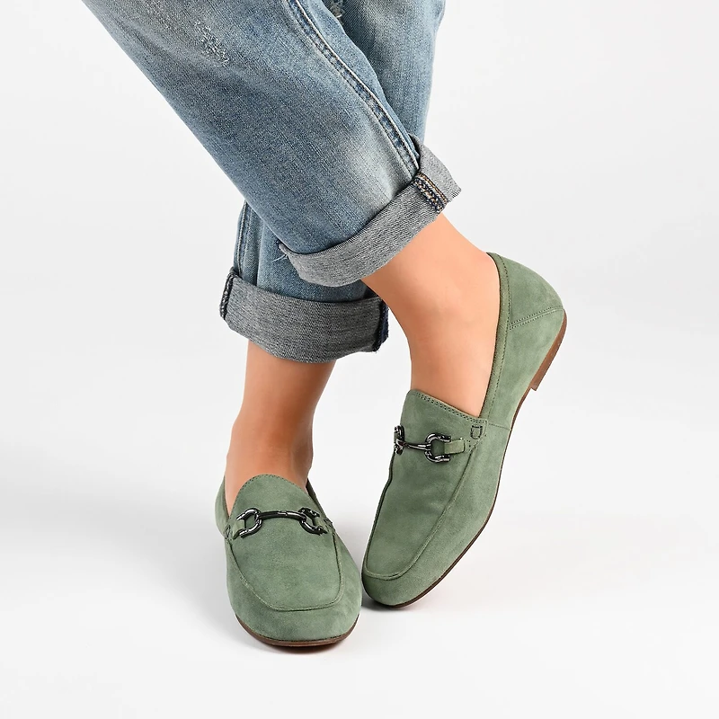 Journee Signature Giia Womens Moc Closed Toe Loafers