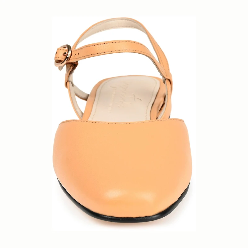 Journee Signature Amannda Womens Square Closed Toe Ballet Flats