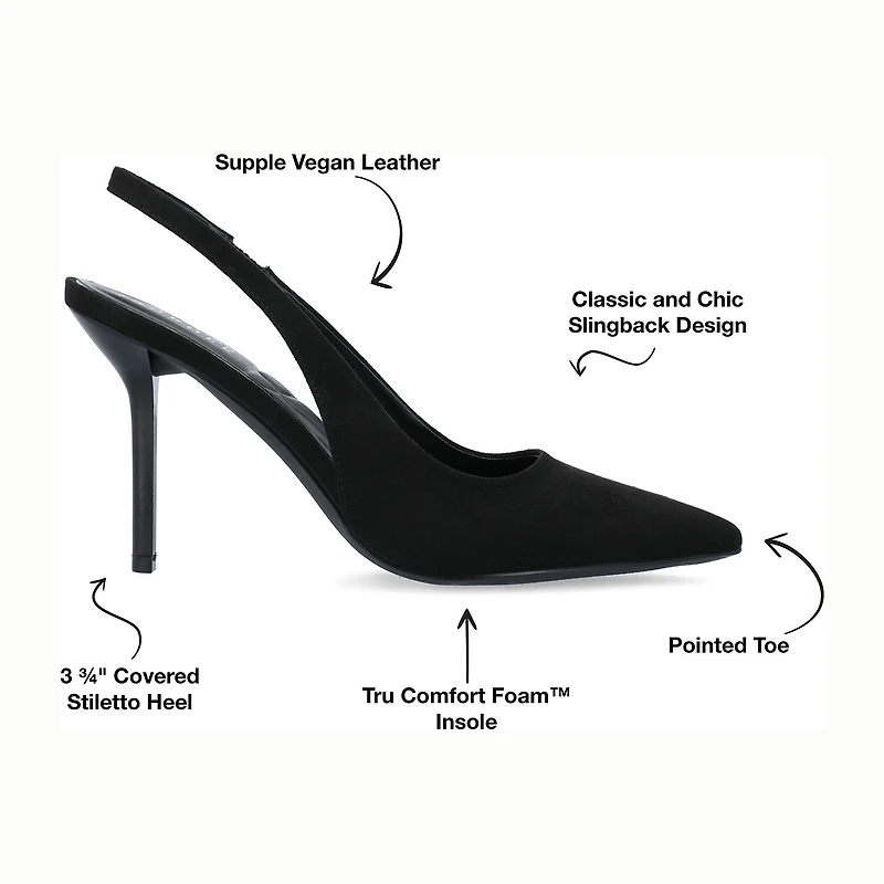 Journee Collection Elenney Womens Pointed Closed Toe Stiletto Heel Pumps