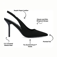 Journee Collection Elenney Womens Pointed Closed Toe Stiletto Heel Pumps