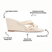 Journee Collection Womens Baylen Wedge Sandals