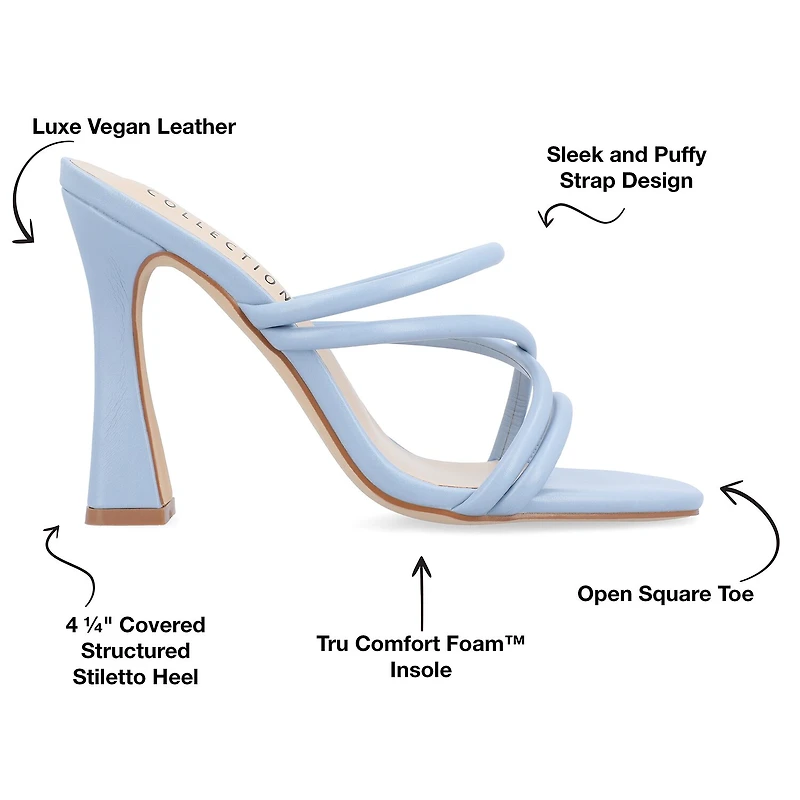 Journee Collection Womens Louisse Heeled Sandals