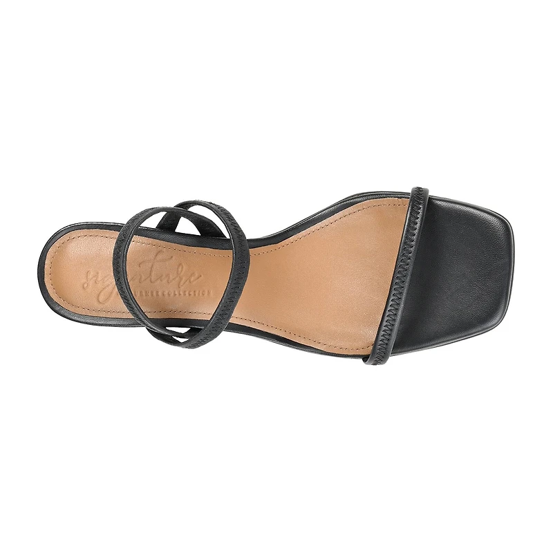 Journee Signature Lenonn Womens Square Open Toe Block Heel Pumps