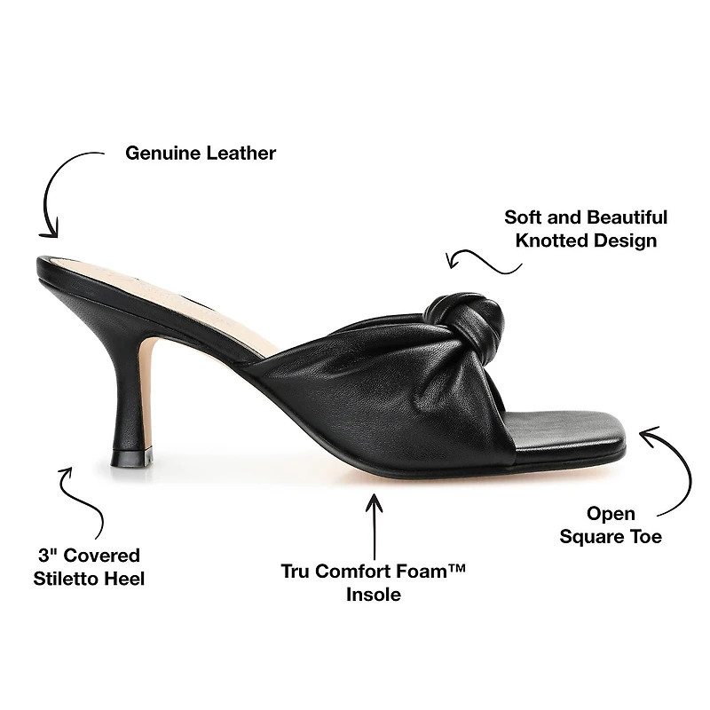 Journee Signature Finlee Womens Square Open Toe Stiletto Heel Pumps