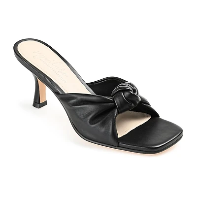 Journee Signature Finlee Womens Square Open Toe Stiletto Heel Pumps