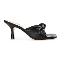 Journee Signature Finlee Womens Square Open Toe Stiletto Heel Pumps