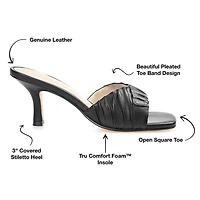 Journee Signature Juliette Womens Square Open Toe Stiletto Heel Pumps