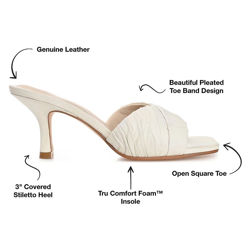 Journee Signature Juliette Womens Square Open Toe Stiletto Heel Pumps