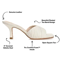Journee Signature Juliette Womens Square Open Toe Stiletto Heel Pumps